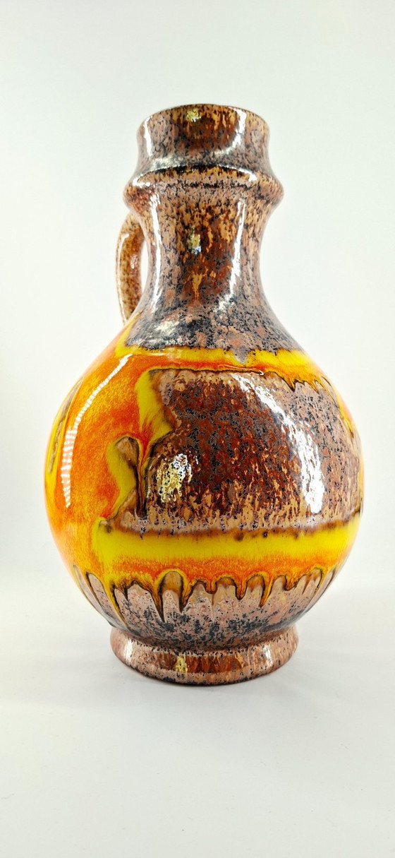 Image 1 of Large vintage West German "Fat Lava" vase (1970s)