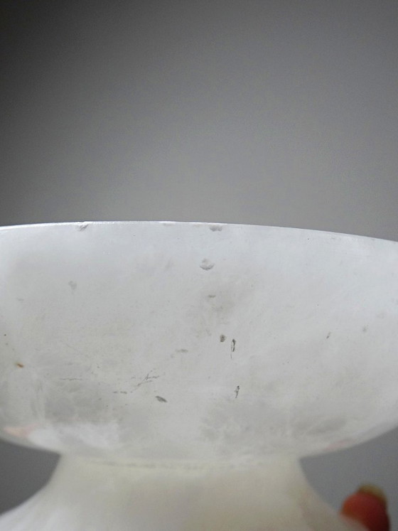 Image 1 of Vintage white alabaster bowl or trinket dish, Italy, 1960s-1970s
