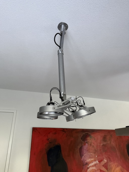 2x Ceiling Lamp Modular Nomad 4-Mount Single Arm – plafondlampen, Metal, Aluminium (photo 2 of 15)