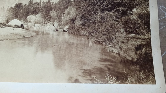 Image 1 of Carleton E. Watkins (1829–1916) Self portait on stone, Yosemite park.