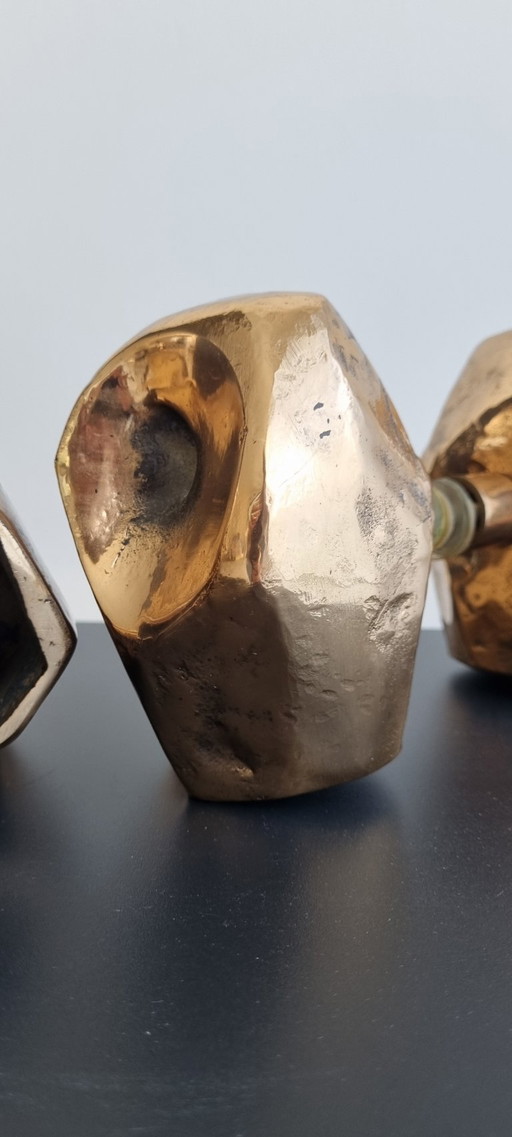 Maniglie per porta vintage in ottone