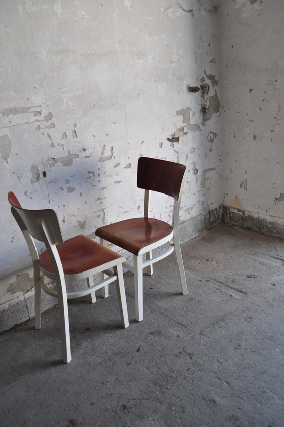 Ensemble de Chaises de salle à manger en pin, années 1950 – Retro (photo 3 of 5)