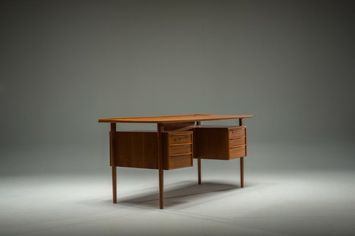 Danish Teak Desk by Peter Lovig Nielsen for Hedensted Mobelfabrik, 1964