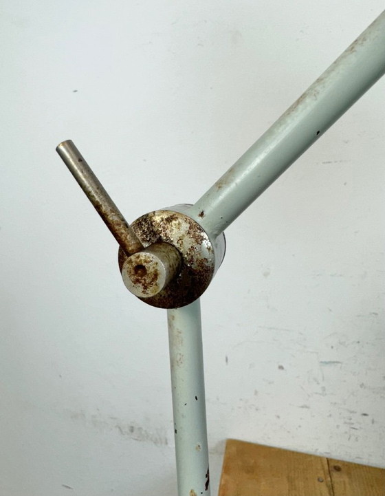 Image 1 of Lampada da tavolo industriale grigia di Elektrosvit, anni '70