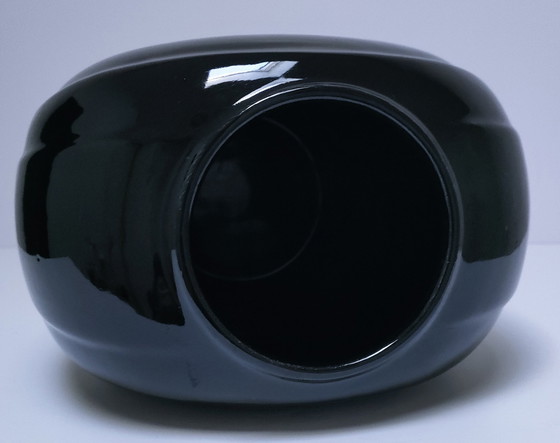 Image 1 of Vaso in ceramica nera, design W.Germany, anni '80