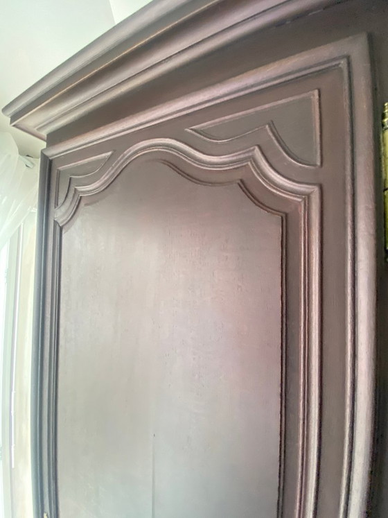 Image 1 of Cappello antico in legno massello restaurato, stile provinciale