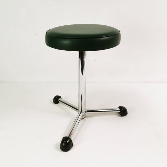Sgabello industriale Bauhaus, Maquet, Germania, anni '50 – Sgabelli, Metallo, Gomma (photo 9 of 9)