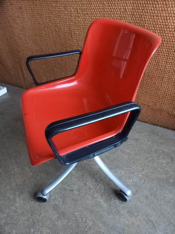 Silla de oficina Tecno, roja, Sillas de oficina, Plástico, Metal, Rojo, Design (foto 4 de 5)