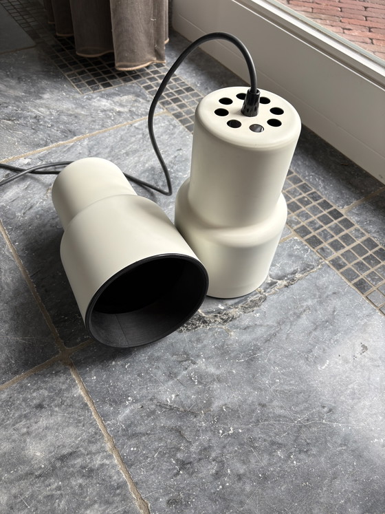 Image 1 of 2 lampade a sospensione Philips vintage bianche