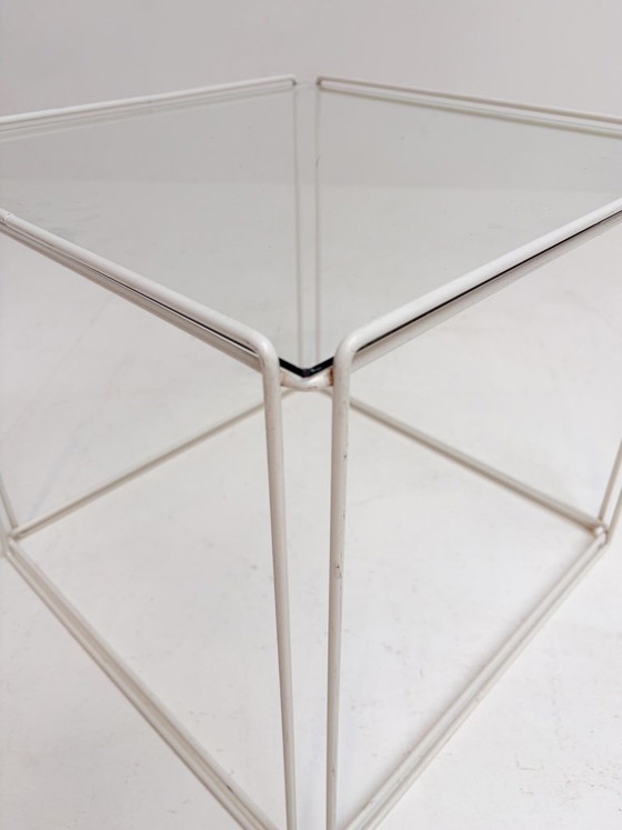 Isocele Side table by Max Sauze for Atrow, 1970s – Metal (photo 7 of 9)