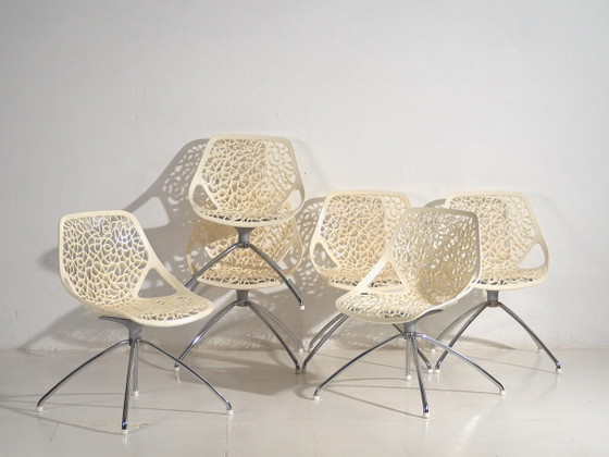 Modern Caprice chairs by Marcello Ziliani (c.2008). Set of 6 pieces – Side chairs (photo 2 of 10)