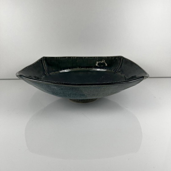 Ciotola in ceramica smaltata blu/verde scuro, 1960 – Oggetti decorativi (photo 4 of 10)