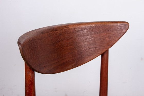 Image 1 of 6 sedie danesi in teak e alghe, modello 316 di Peter Hvidt e Orla Molgaard-Nielsen per Soborg Mobelfabrik.