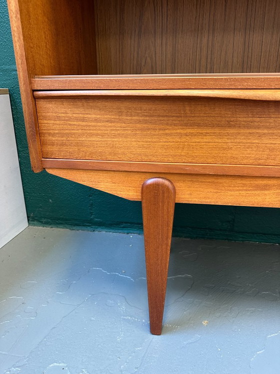 Buffet haut en teck Mid-Century / Buffet bas compact – Vintage années 60 – Wood (photo 9 of 14)