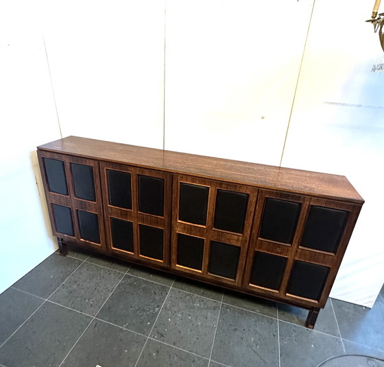 Image 1 of Sideboard Leather Germany 1960