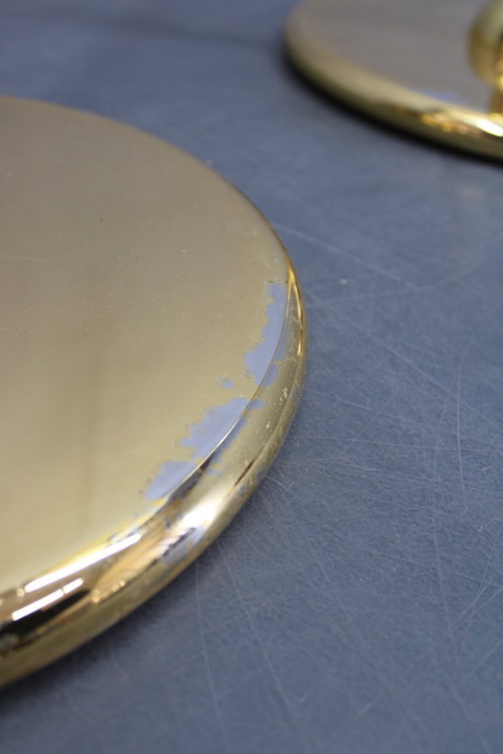 Image 1 of 1980er Jahre Paar VeArt-Murano Stehlampen in Messingausführung ,Italien