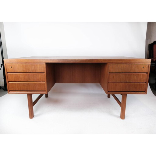 Vintage desk in teak by Omann Junior, 1960s