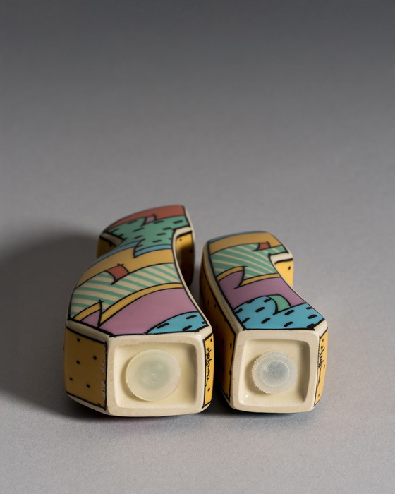 Image 1 of Dorothy Hafner pour Rosenthal Studio Linie, salière et poivrière "Flash", années 1980