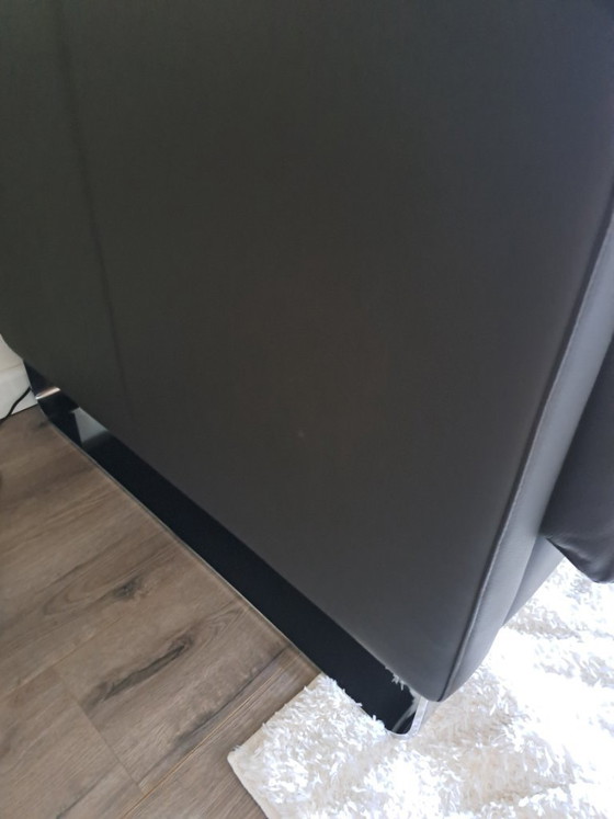 Image 1 of Brown leather sofa