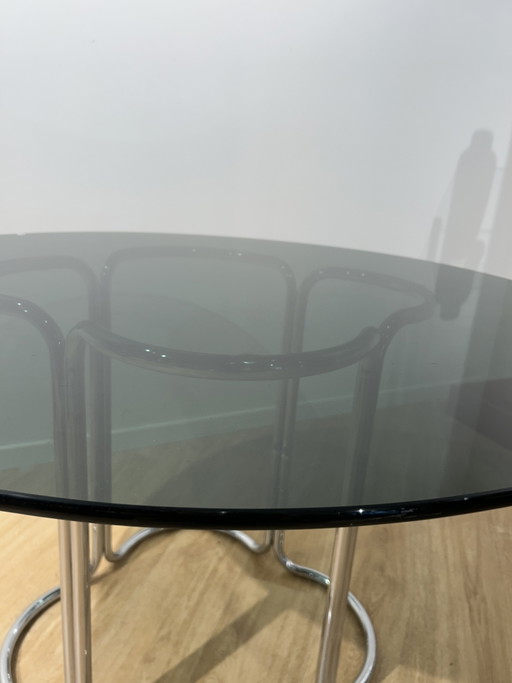 Vintage coffee table – eettafels, Glass (photo 2 of 6)