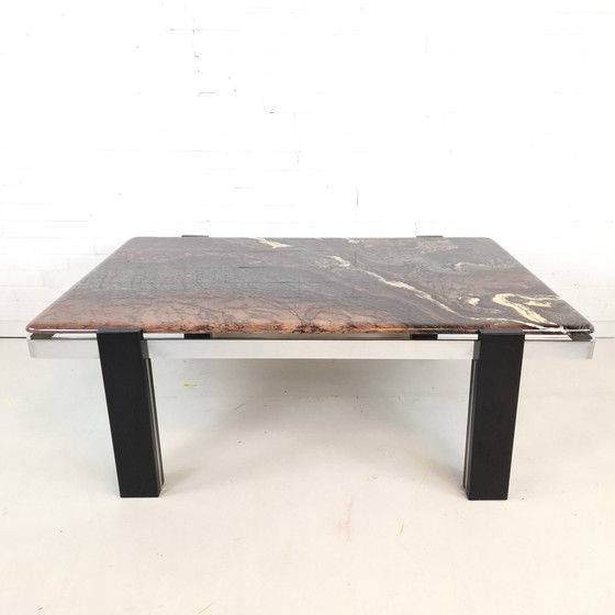 Image 1 of Vintage Brutalist Marble Coffee Table 70s/80s