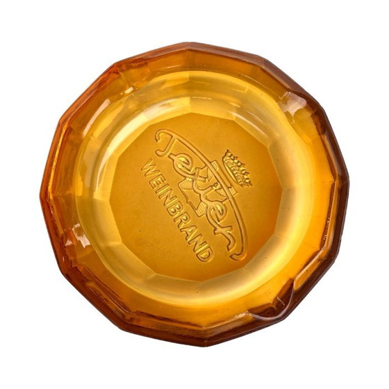 Image 1 of Texier Weinbrand reclame-asbak van glas, Duitsland, jaren 70.