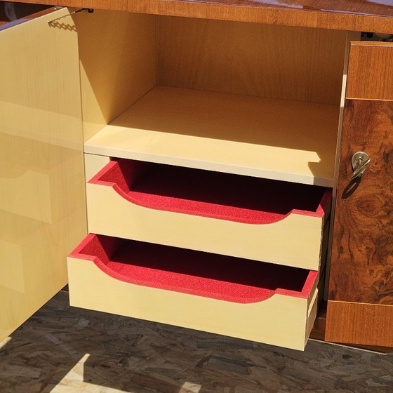 Image 1 of French MID-CENTURY MODERN Sideboard-Luxurious Macassar 60s Buffet-60s