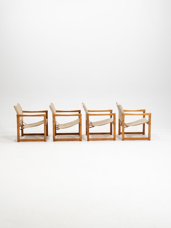 Image 1 of Midcentury Modern Set of Four Karin Mobring Armchairs Model Diana by Ikea in Sweden, 1970s