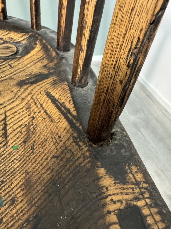 Antieke 18e Eeuws Windsor Stoel Met Armleuningen – Fauteuils, Wood (photo 11 of 14)