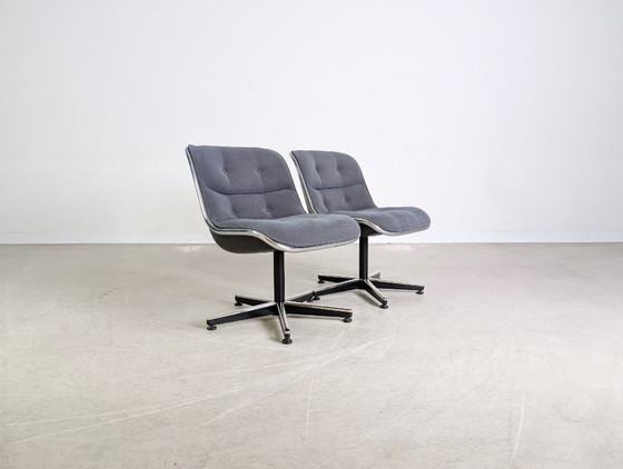 Image 1 of Ensemble de 2 fauteuils de direction Charles Pollock, Knoll International