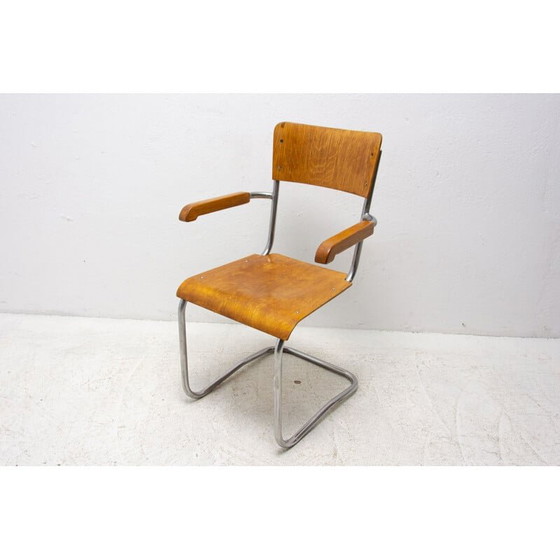 Image 1 of Vintage tubular desk chair by Mart Stam for Kovona, 1950s