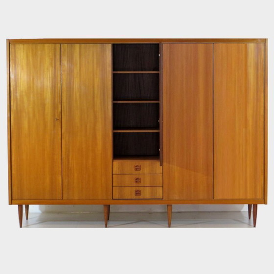 Image 1 of Ampio armadio vintage a 5 ante in teak, anni '60.