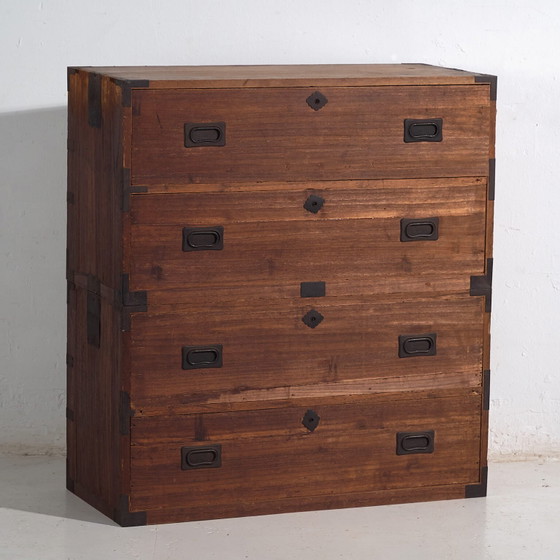 Antique Japanese Chest of Drawers - Taishō / Showa Period (c. ) #37 – Metal (photo 10 of 40)