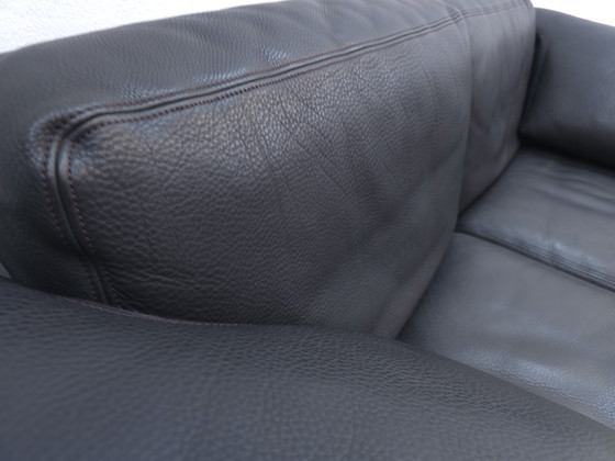 Image 1 of Canapé design deux places anthracite De Sede ds 17 en cuir, canapé de salon wk