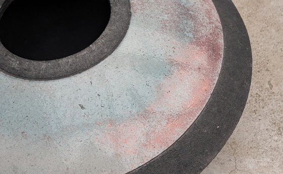 Image 1 of Jarrón/Maceta: Platillo Volador de Cerámica Raku.