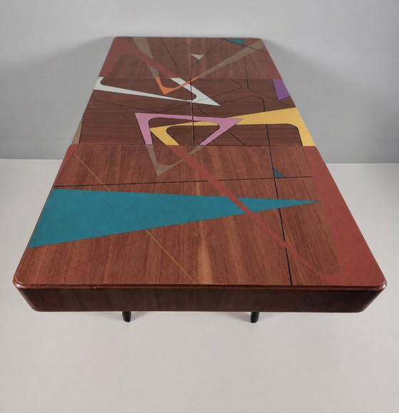 Vintage beukenhouten tafel, jaren 70 – Eettafels, Wood (photo 4 of 10)