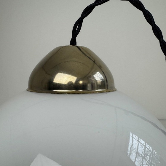 Image 1 of Vintage hanglampen van opaalglas uit de jaren 70