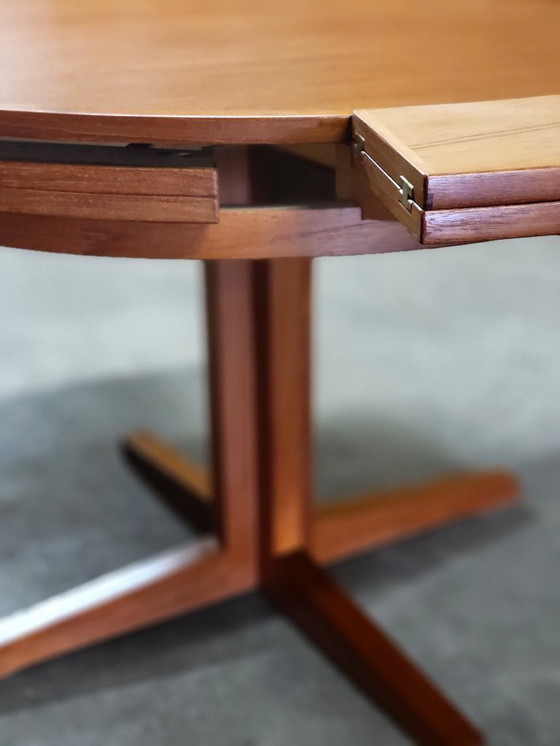 Image 1 of Dyrlund Flip Flap Lotus dining table in teak Denmark 1960