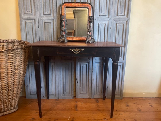Image 1 of Side Table Wandtafel Muurtafel 19e eeuws Frans