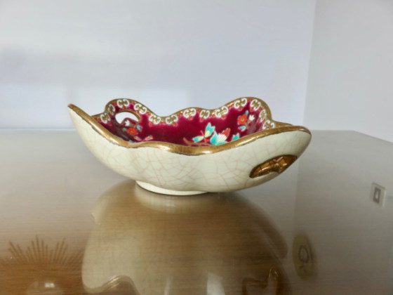 Image 1 of Plat en emaux de Longwy, modèle Venise, made in France, 40's 50's
