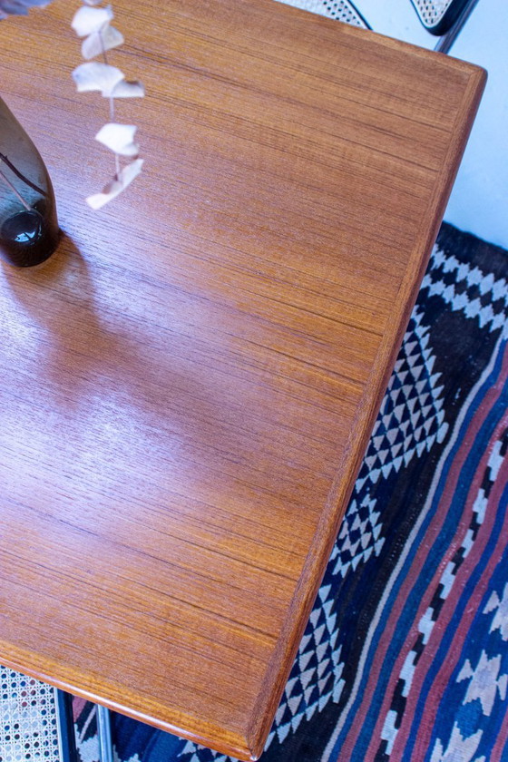 Image 1 of Vintage teak dining table AM ​​Mobler Danish square mid-century