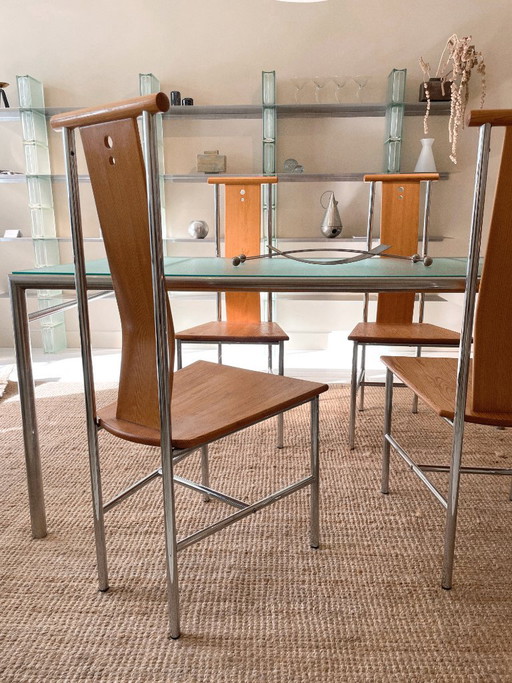 Set aus 4 Vintage 'Turku' Stühlen von Ikea