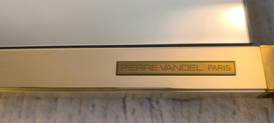 Image 1 of ✨💎 Pierre Vandel Paris - Très beau et rare grand miroir design 1970’s signé Pierre Vandel Paris ✨💎