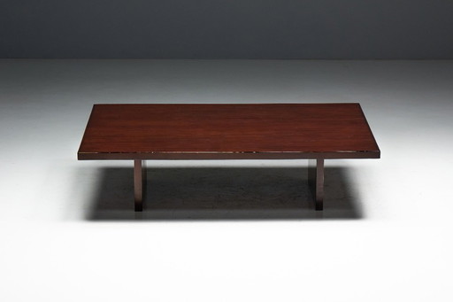 Table basse en bambou par Axel Vervoordt, Belgique, années 1980