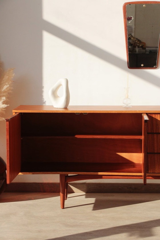 Image 1 of Credenza vintage in teak e zebrano – Elliots of Newbury, anni '60