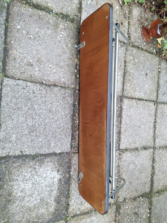 Vintage Coat rack | 80 X 20 Cm | In very good condition – Plastic, Chrome (photo 2 of 5)