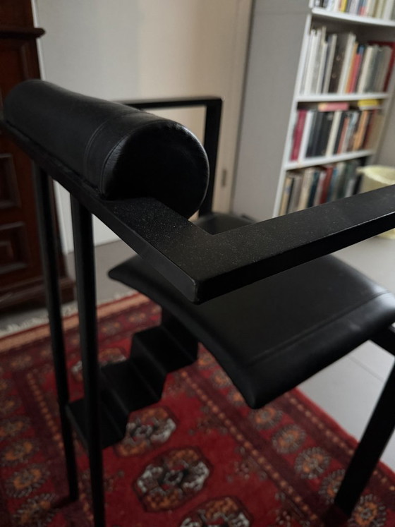 Trix Chair, K.F. Förster - Postmodern, Memphis – KFF, Dining chairs, Leather, Metal (photo 6 of 10)