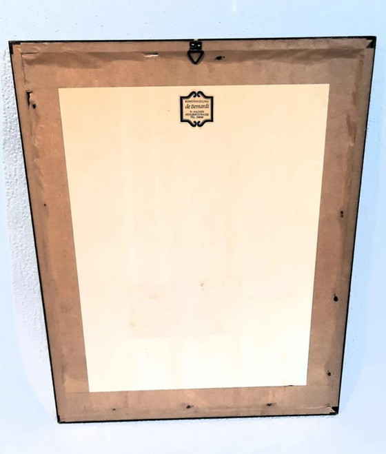 Image 1 of (W012) Original Radiation Friedrich Kätner – Aachen Elisenbrunnen / Elisengarten with Cathedral, framed