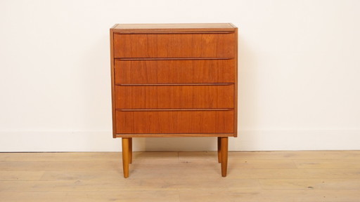 Commode vintage | 4 tiroirs | Table de chevet