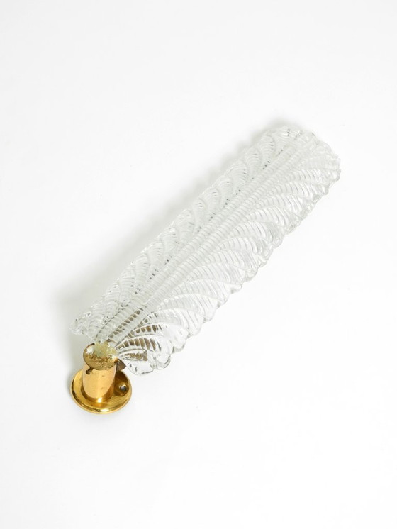 Image 1 of Sehr seltene originale italienische Wandleuchte aus Muranoglas von Barovier & Toso im Mid-Century-Modern-Stil